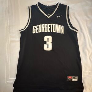 Nike Black Georgetown iverson Basketball Jersey